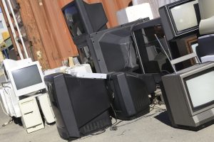 CRTs awaiting recycling / lopolo, Shutterstock