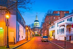 Maryland statehouse in Annapolis