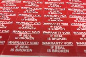 warranty stickers