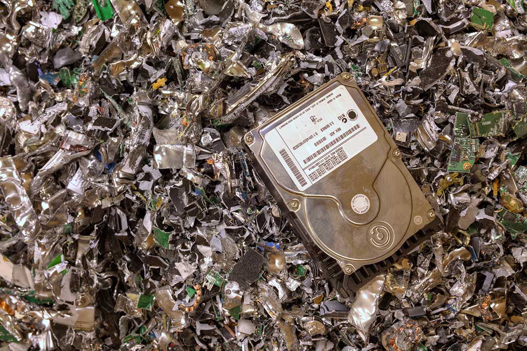 Shredded hard drives EScrap News