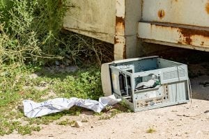 abandoned e-scrap