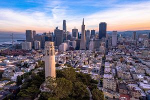 Downtown San Francisco skyline.