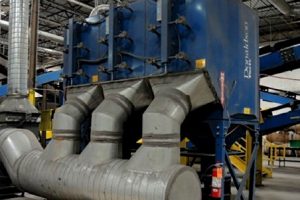 Dust collection system at the shuttered ECS facility.