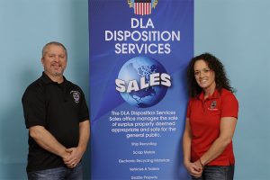 DLA Disposition Services staff Todd Kolesky and Jennifer Ganka.