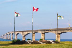 View from the Prince Edward Island side of bridge.