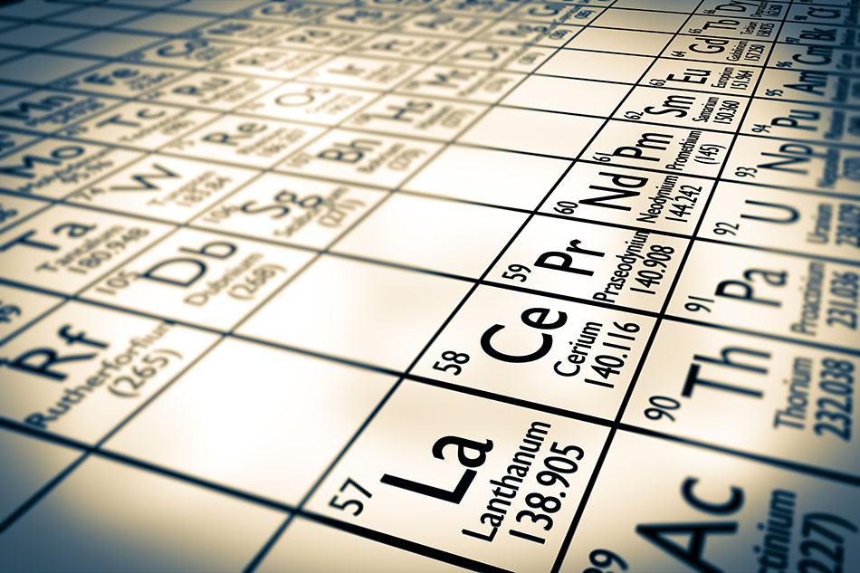 Table of elements.