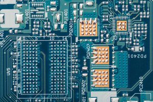Circuit board close up.