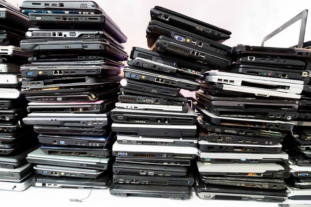 Laptops for recycling or reuse