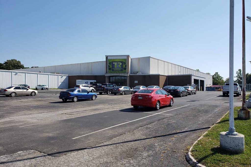 Outside Technology Recyclers' new facility in Indianapolis.