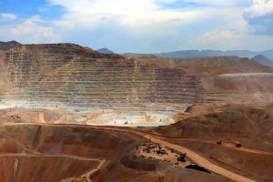 Open pit copper mine in Arizona.