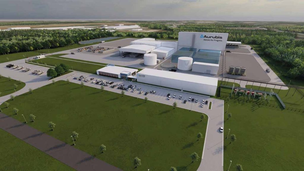 Rendering of Aurubis facility planned for Richmond County, Ga.