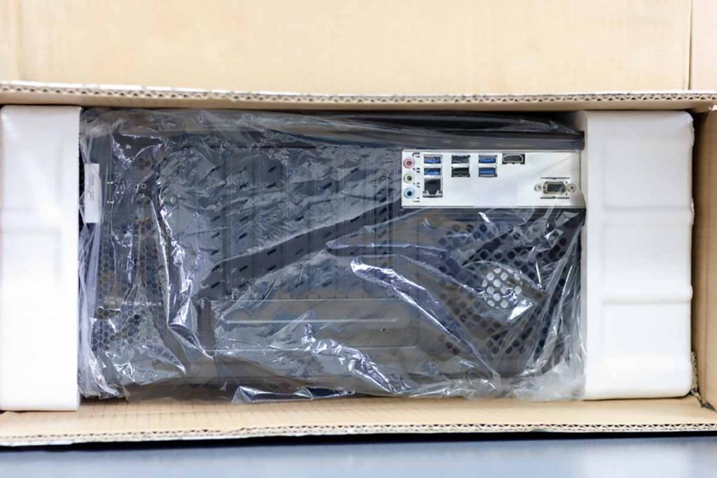 A new computer in packaging.