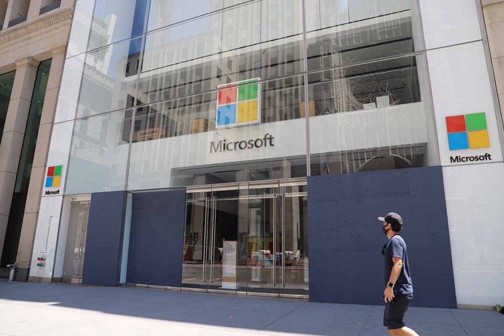 Microsoft store exterior.