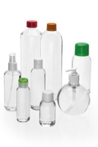 recycled content plastic bottles