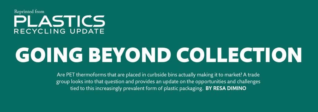 Going beyond collection, Nov. 2016 Plastics Recycling Update