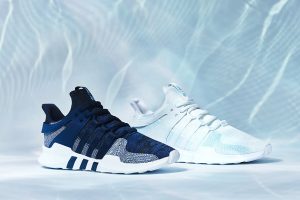 Adidas shoes from ocean plastics