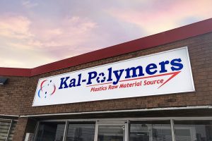 Exterior of Kal Polymers building.