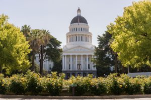 The California state capitol in Sacramento.