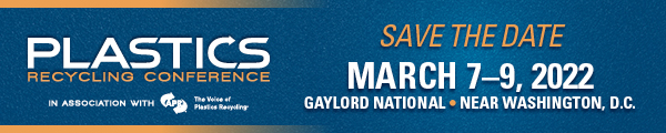 Plastics Recycling Conference - Save the Date - March 7-9, 2022