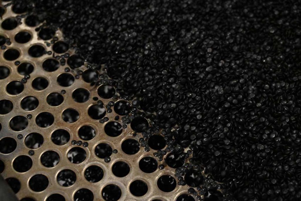 Pellet produced from recycled plastic by EFS-plastics.