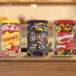 Candy containers from Berry Global and Mars.