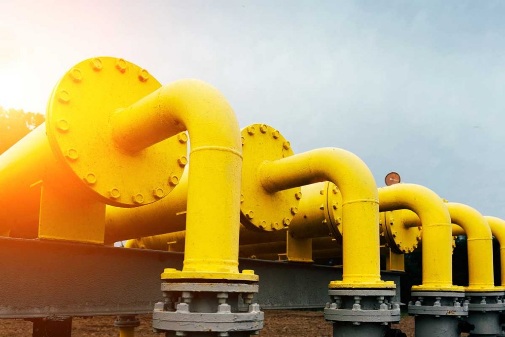 Yellow gas pipelines