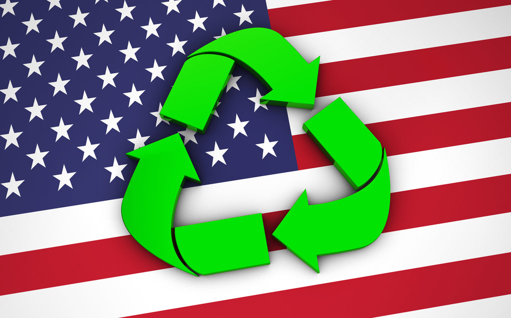 Recycling US Flag / niroworld, Shutterstock