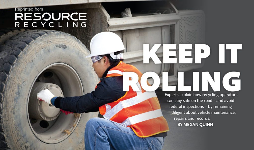 Keep it rolling, Resource Recycling magazine, Oct. 2016