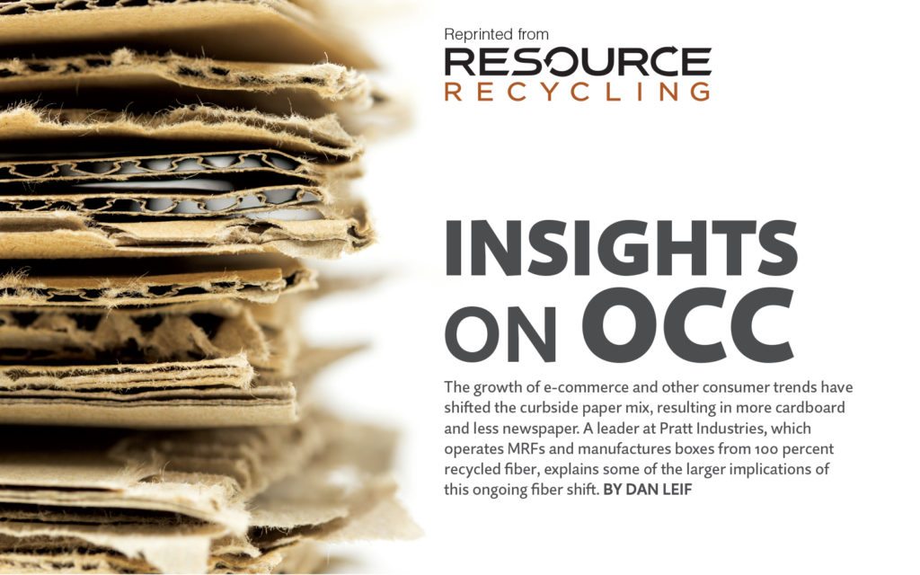 Insights on OCC, Resource Recycling, Dec. 2016