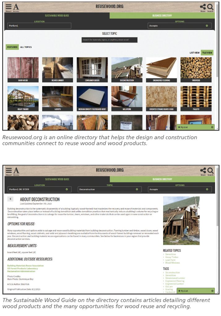 wood products recycling