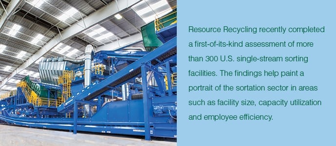 recycling factory machines