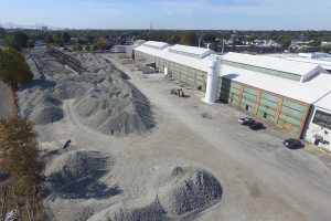 Aerial view of Aero Aggregates facility.