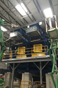 Installation of Rocket Mill system in RePower Montgomery facility.