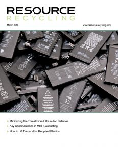 March 2019 Resource Recycling magazine cover