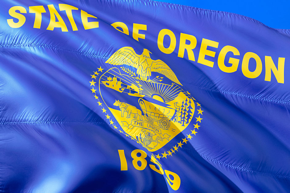 Oregon state flag.