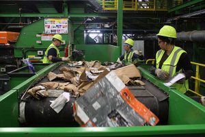Waste Management sort line