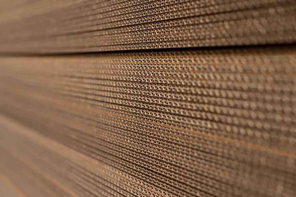 Corrrugated boxes at the factory.