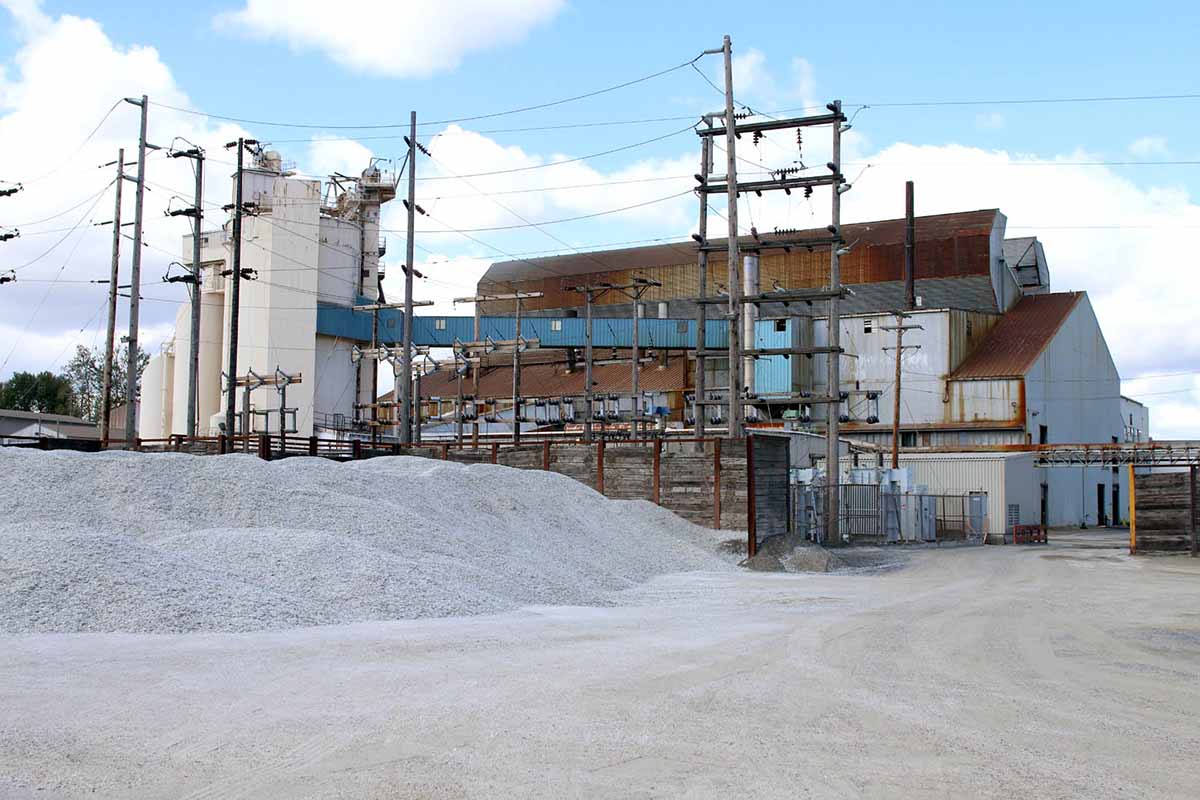 O-I glass cullet for recycling in Portland, Ore.