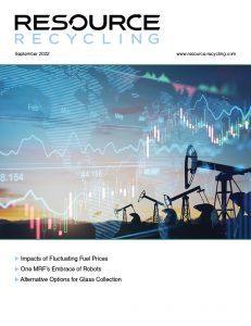 Resource Recycling: September 2022 magazine cover