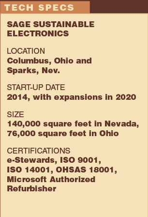 Know Your E-Scrap Processor: Sage Sustainable Electronics
