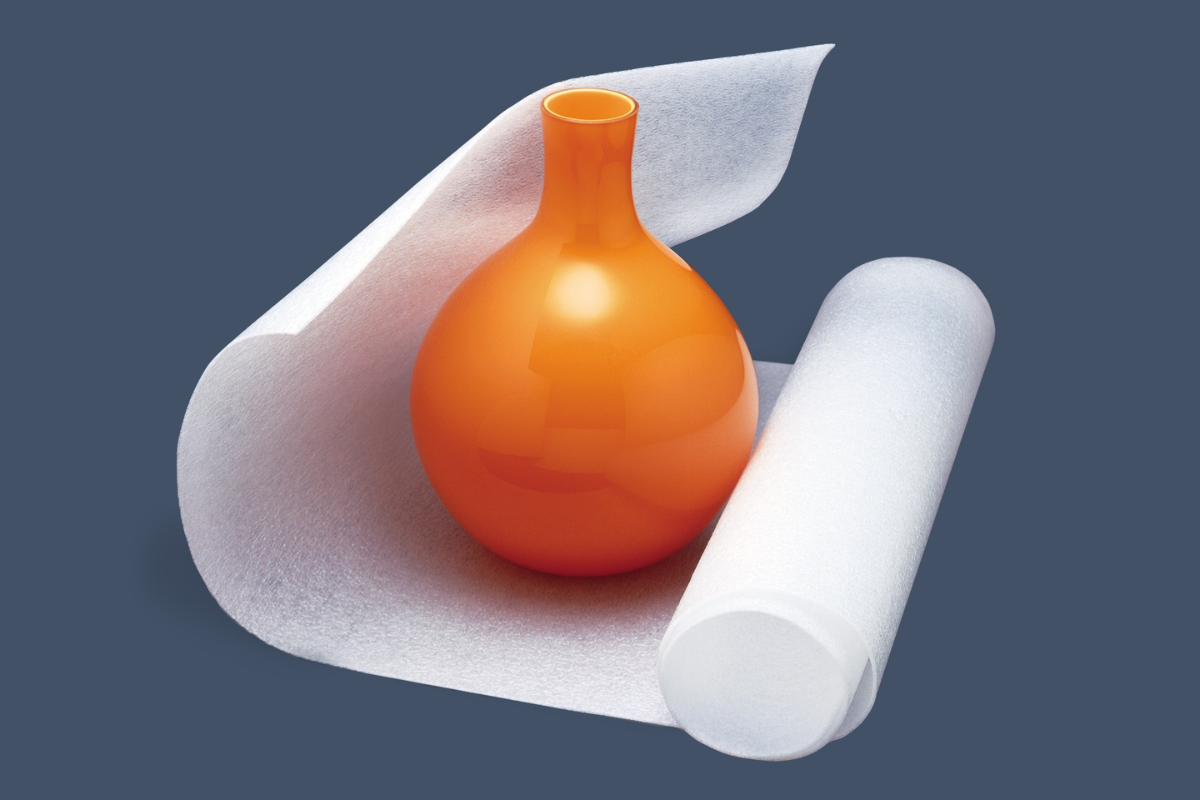 Chemically recycled resin used in foam packaging