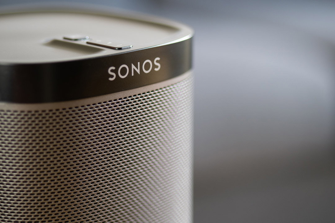 Black Sonos speaker.