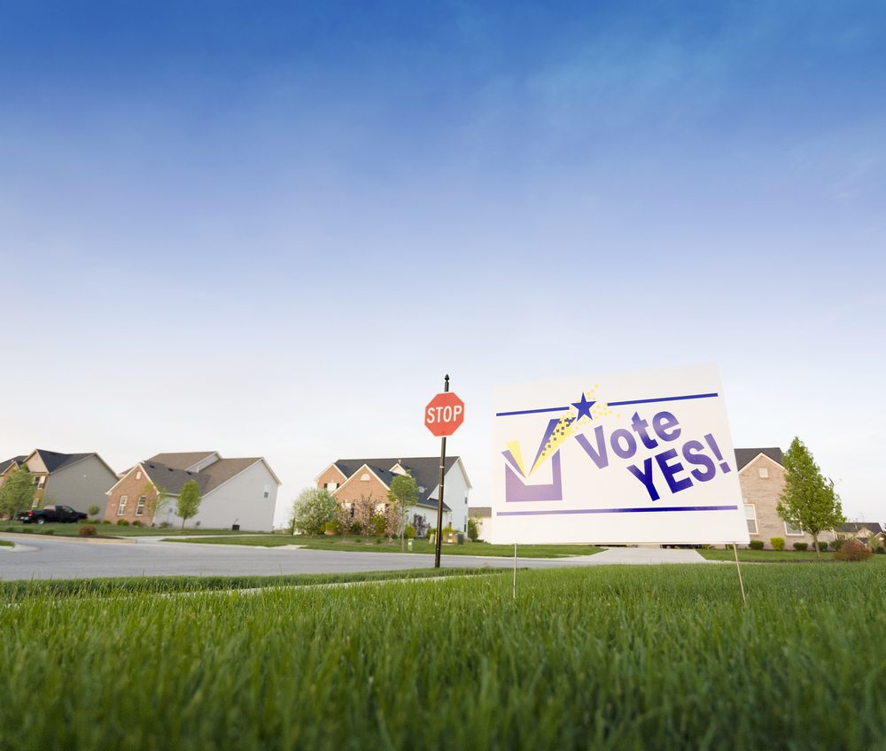 Sign of the times: Political placards enter recycling stream