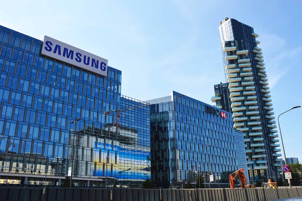 Samsung corporate building in Milan, Italy.