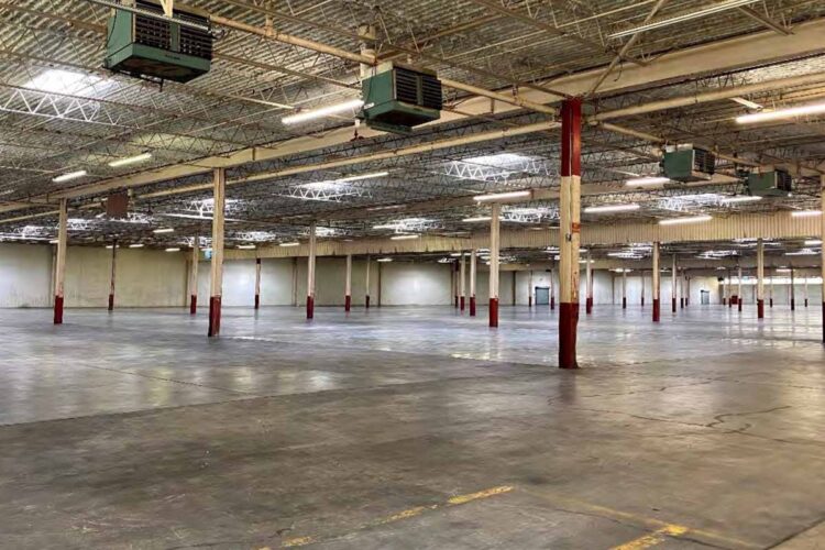 Inside the cleaned facility at 2200 Fairwood Ave.