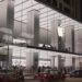 Street view of an Apple store.