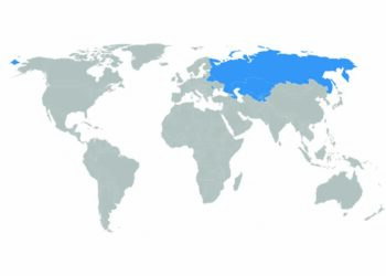 Map highlighting the Commonwealth of Independent States