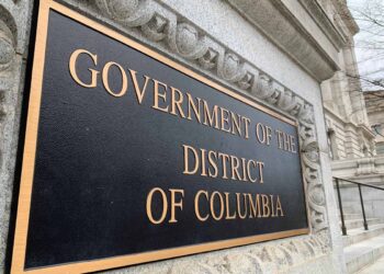 Sign for the Government of the District of Columbia