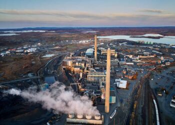 Glencore's Horne smelter aerial view.