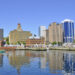 Waterfront and city skyline of Halifax, Nova Scotia.